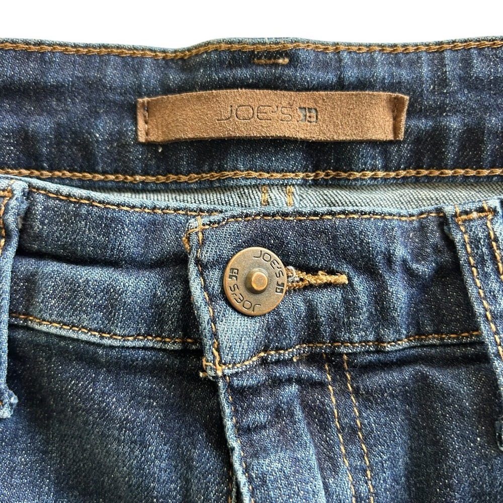 Joe's Jeans "Edlyn" Mid-Rise Dark Blue Denim Shorts Women's Size 27 (B7-1076) - Picture 7 of 12